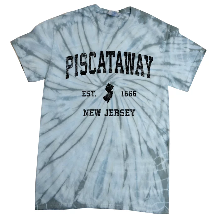 Piscataway New Jersey Nj Vintage Sports Tie-Dye T-Shirt