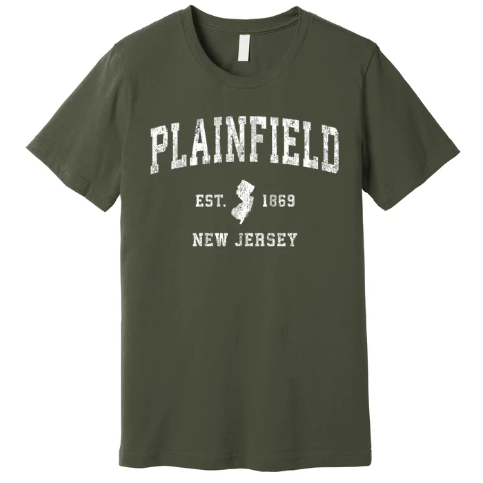 Plainfield New Jersey Nj Vintage Athletic Sports Premium T-Shirt