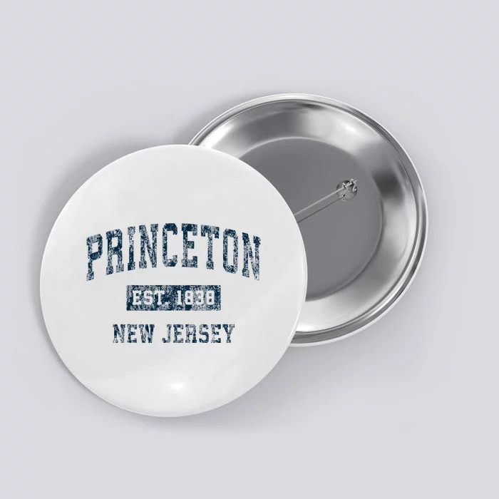 Princeton New Jersey Nj Vintage Sports Design Button