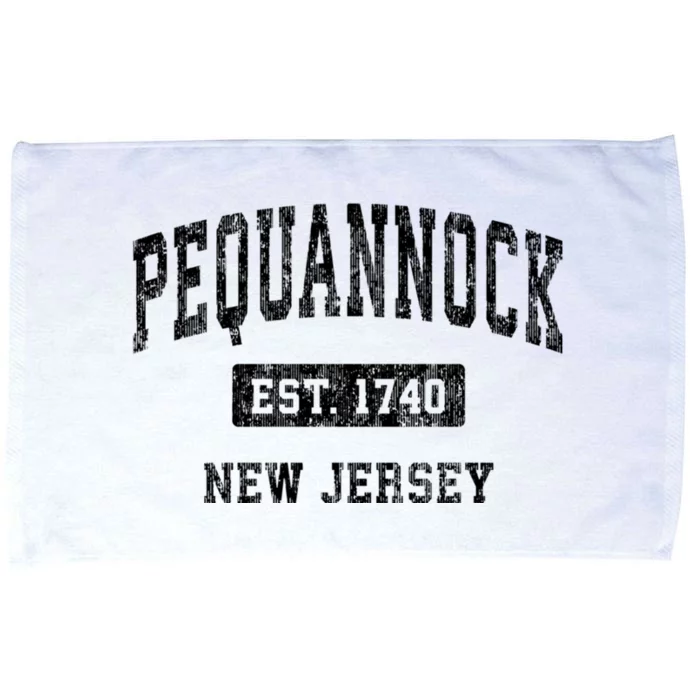 Pequannock New Jersey Nj Vintage Sports Established Microfiber Hand Towel