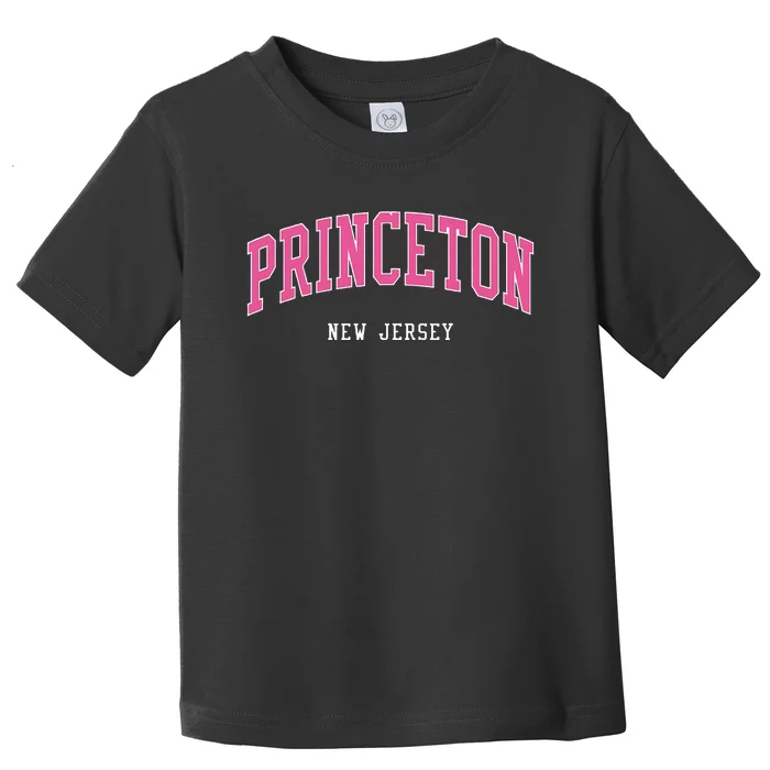 Princeton New Jersey Vintage Atheltic College Style Toddler T-Shirt