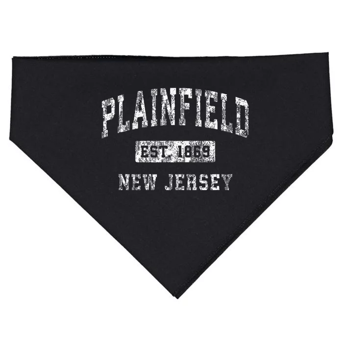 Plainfield New Jersey Nj Vintage Established Sports USA-Made Doggie Bandana