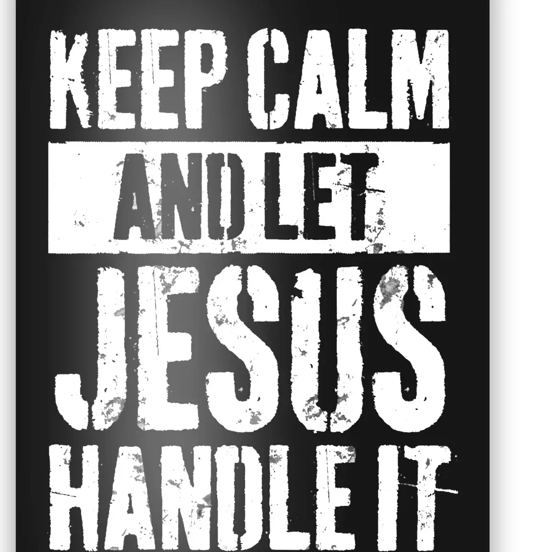 Personalized Name Keep Calm And Let Jesus Handle it Poster