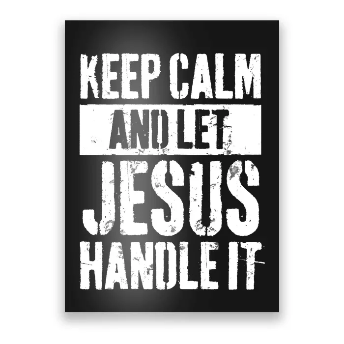 Personalized Name Keep Calm And Let Jesus Handle it Poster