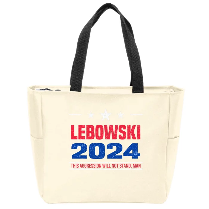 Political Name Lebowski Political Election Vote 2024 Zip Tote Bag