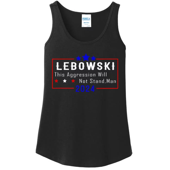 Political Name Lebowski Political Election Vote 2024 Ladies Essential Tank