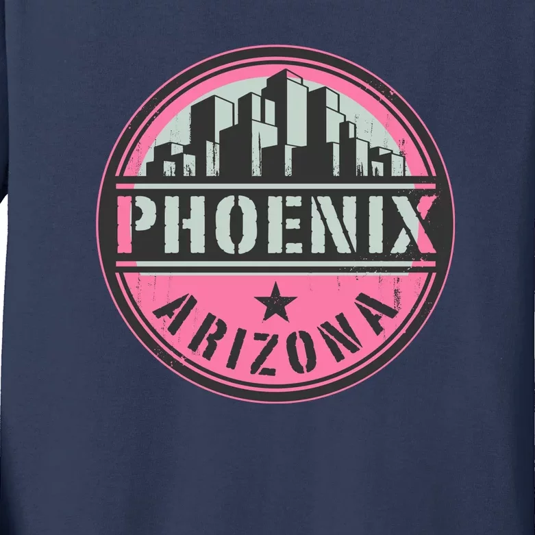 Phoenix Neon Logo Kids Long Sleeve Shirt