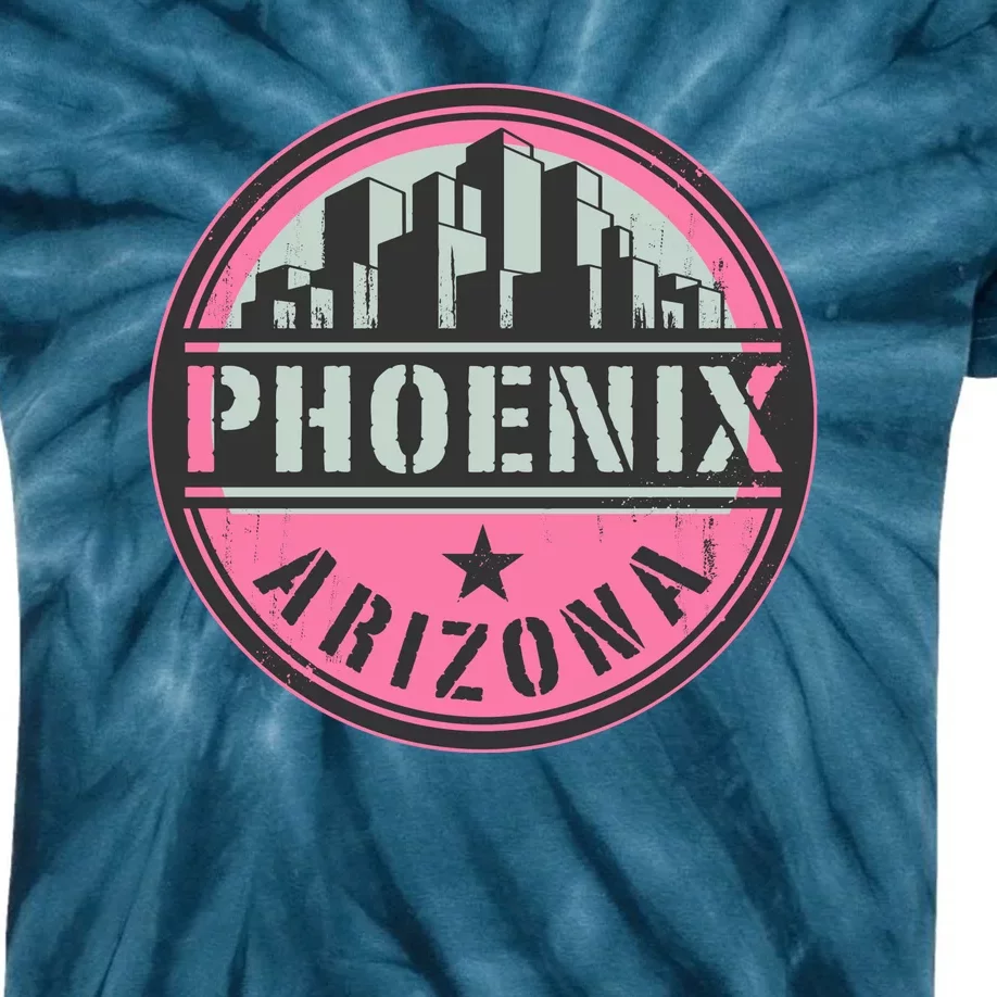 Phoenix Neon Logo Kids Tie-Dye T-Shirt