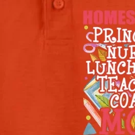 Principal Nurse Lunch Lady Teacher Coach Homeschool Mom Great Gift Dry Zone Grid Performance Polo