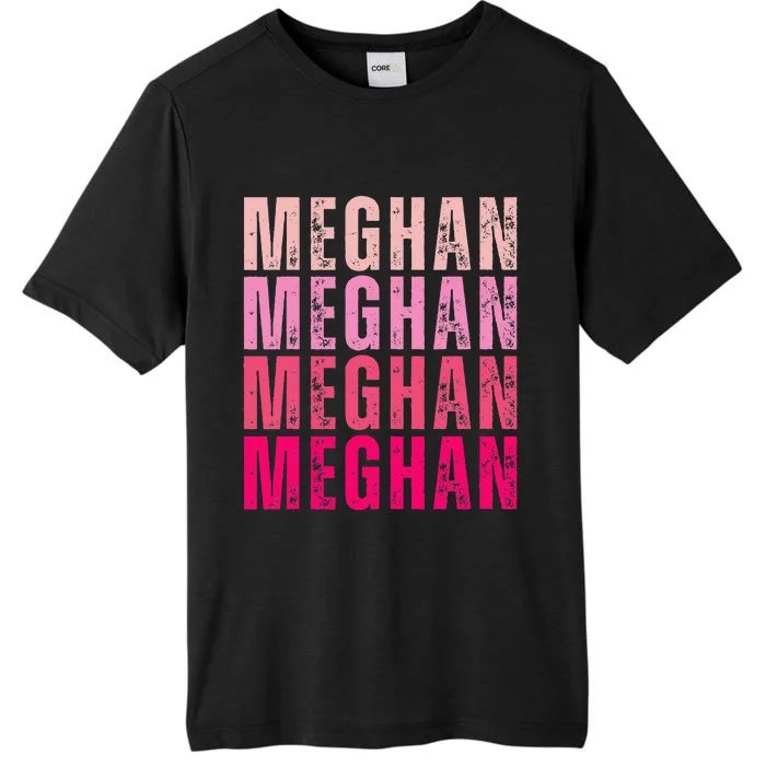 Personalized Name Meghan I Love Meghan Vintage 70S ChromaSoft Performance T-Shirt