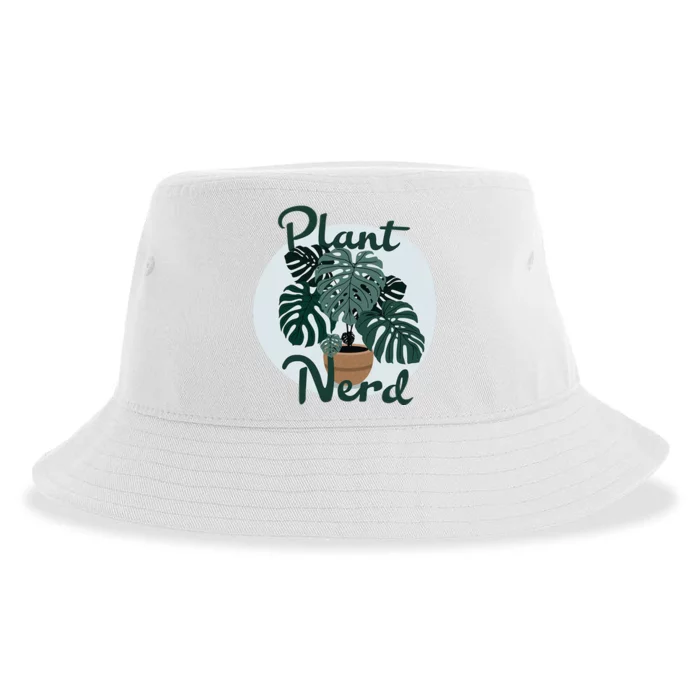 Plant Nerd Monstera Sustainable Bucket Hat