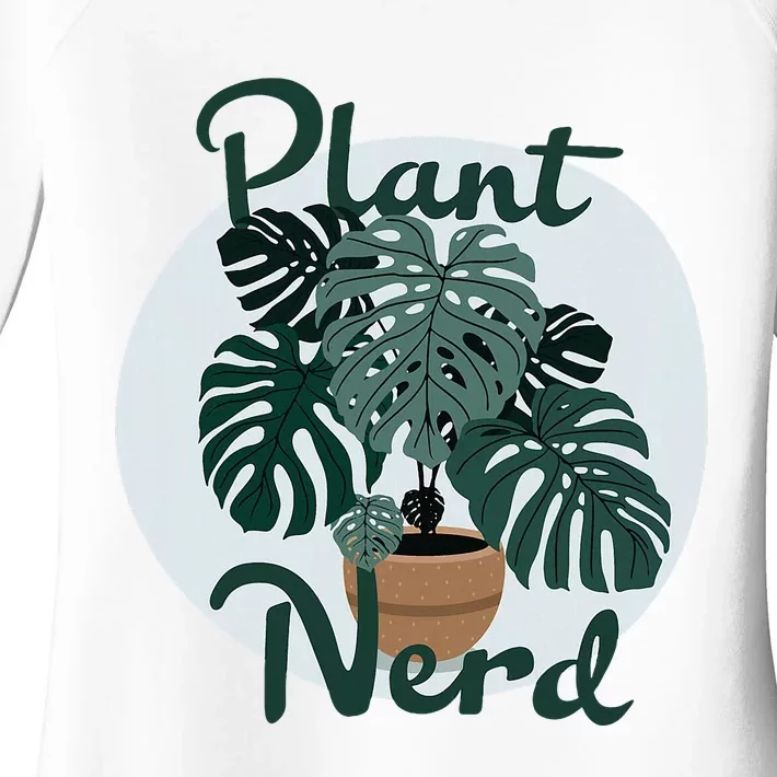 Plant Nerd Monstera Women's Perfect Tri Tunic Long Sleeve Shirt