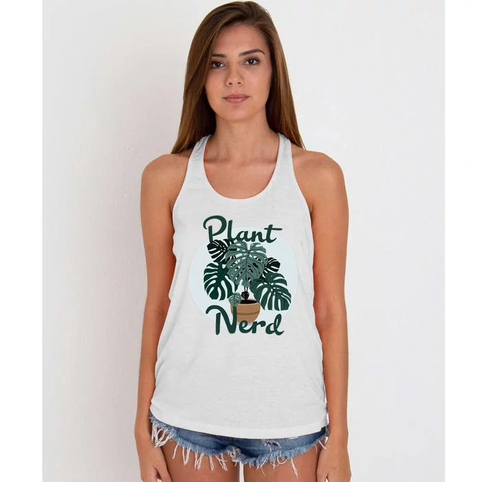 Plant Nerd Monstera Women's Knotted Racerback Tank