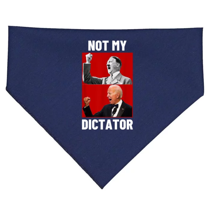 PedoHitler Not My Dictator Funny Joe Biden USA-Made Doggie Bandana