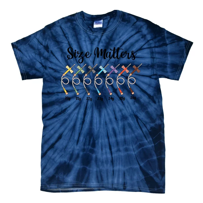 Phlebotomist Nurse Medical Humor Registered Nurse Vascular Access Tie-Dye T-Shirt