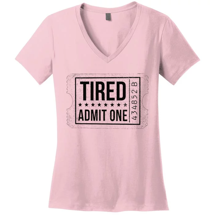 Pregnancy New Mom Tired Mom Parenting Is Hard New Parents Premium Women's V-Neck T-Shirt