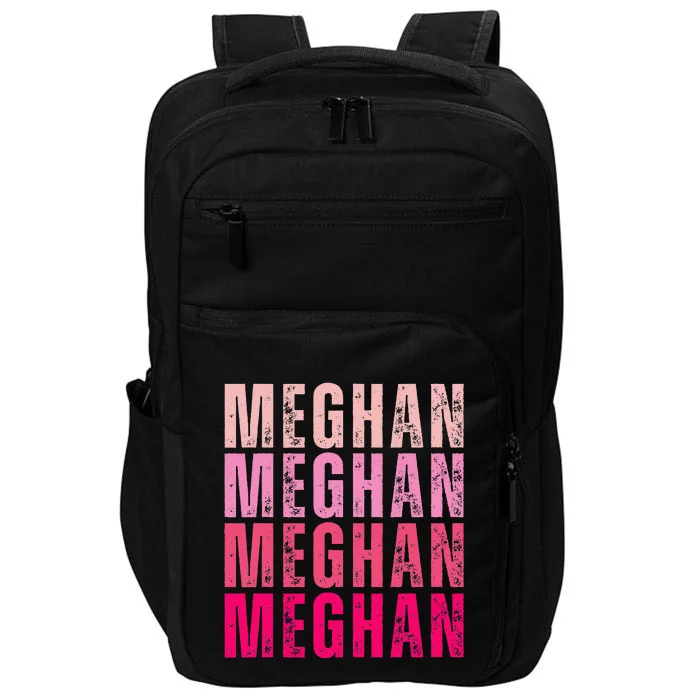 Personalized Name Meghan I Love Meghan Impact Tech Backpack