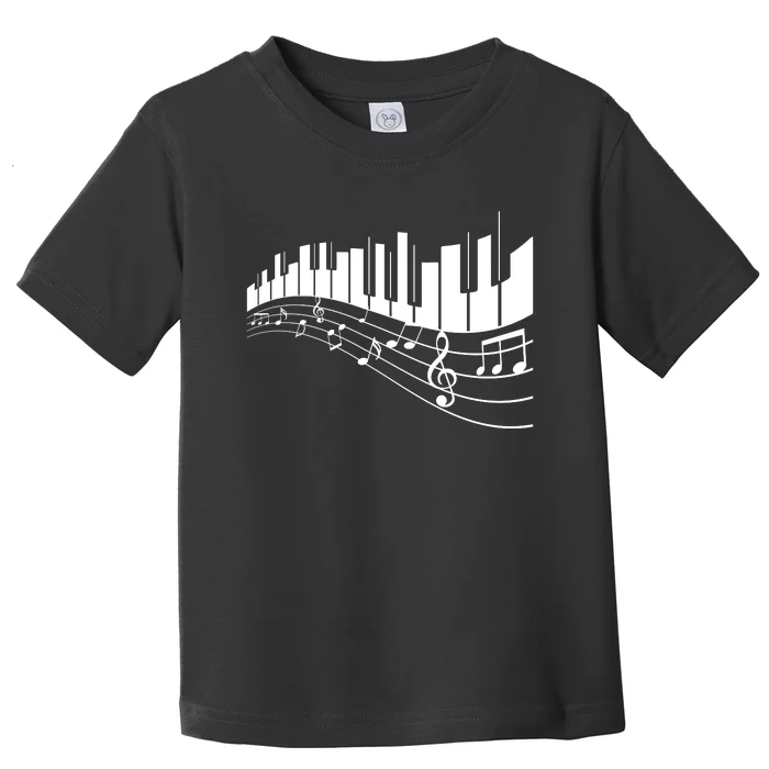 Piano Notes Musical Toddler T-Shirt