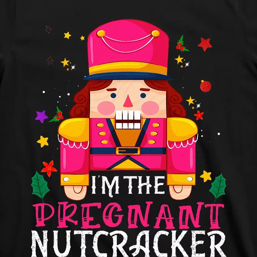 Pregnant Nutcracker Matching Family Group Christmas T-Shirt