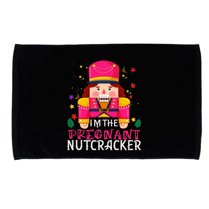 Pregnant Nutcracker Matching Family Group Christmas Microfiber Hand Towel