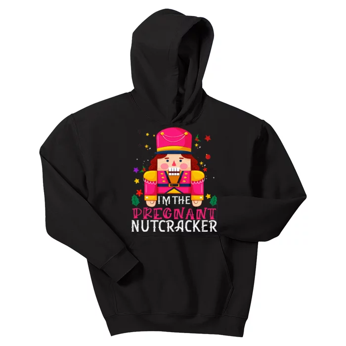 Pregnant Nutcracker Matching Family Group Christmas Kids Hoodie