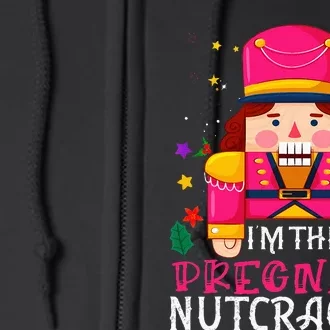 Pregnant Nutcracker Matching Family Group Christmas Full Zip Hoodie