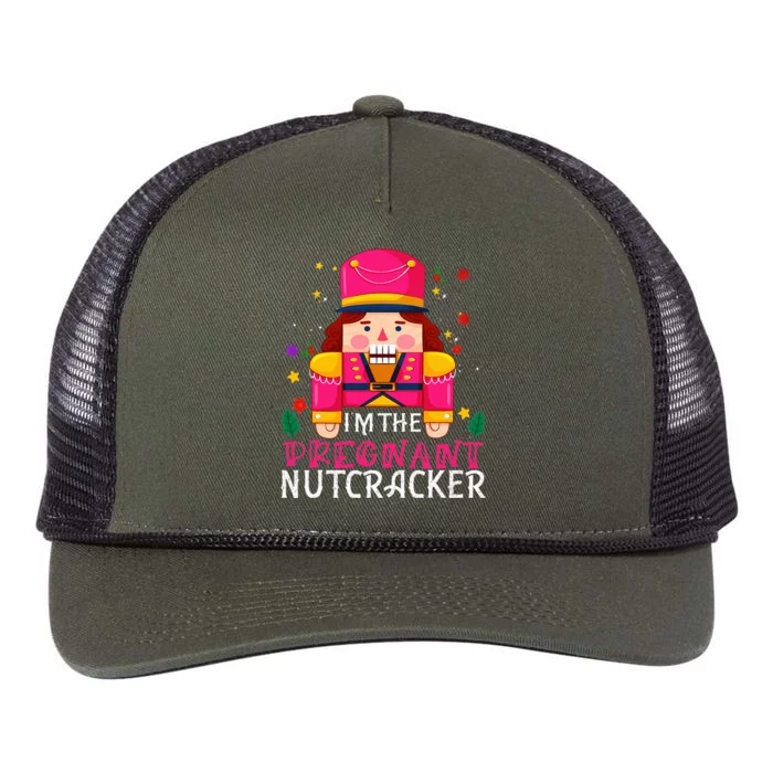 Pregnant Nutcracker Matching Family Group Christmas Retro Rope Trucker Hat Cap