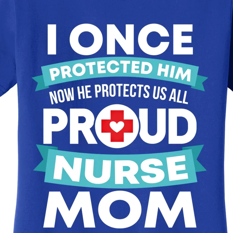 Proud Nurse Mom Support Rn Son Gift Women's T-Shirt