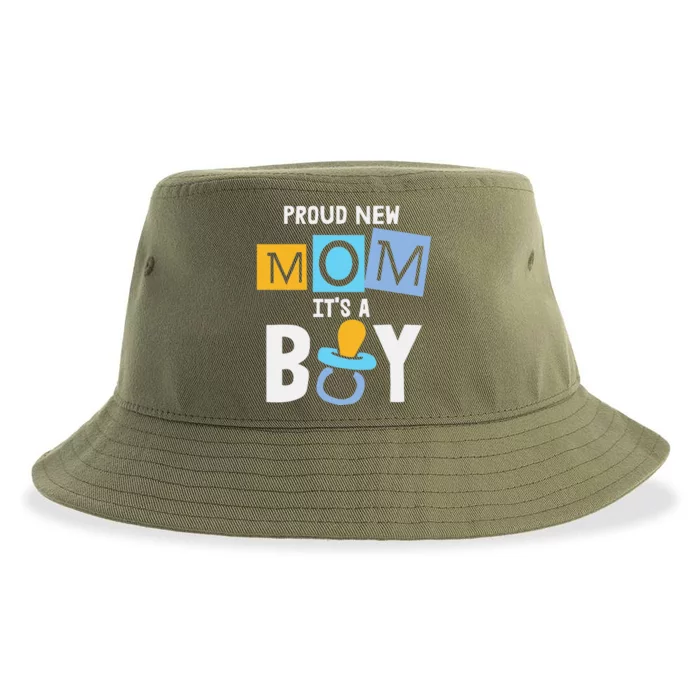 Proud New Mom It's A Promoted To Mommy Mother's Day Sustainable Bucket Hat