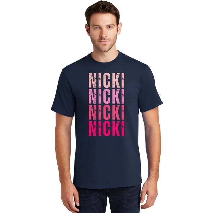 Personalized Name Nicki I Love Nicki Vintage Tall T-Shirt