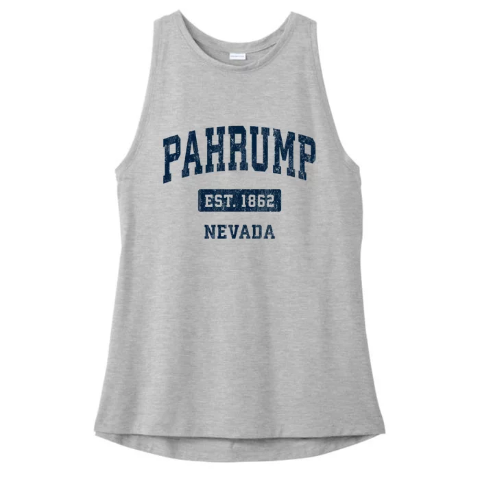 Pahrump Nevada Nv Vintage Sports Ladies Tri-Blend Wicking Tank