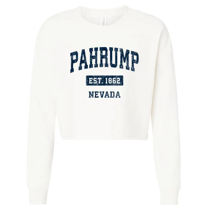 Pahrump Nevada Nv Vintage Sports Cropped Pullover Crew