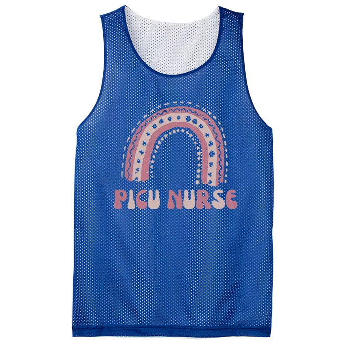 Picu Nurse Nursing Rainbow Pediatric Intensive Care Unit Funny Gift Mesh Reversible Basketball Jersey Tank