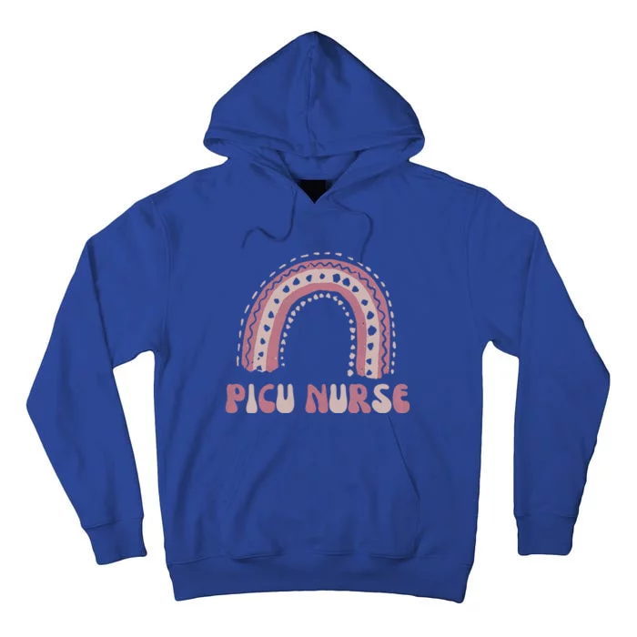 Picu Nurse Nursing Rainbow Pediatric Intensive Care Unit Funny Gift Tall Hoodie