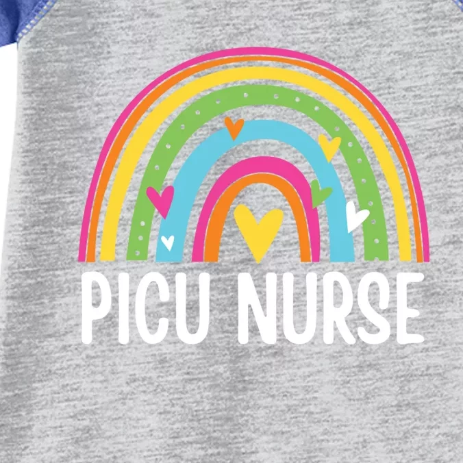 Picu Nurse Nursing Rainbow Pediatric Intensive Care Unit Gift Infant Baby Jersey Bodysuit