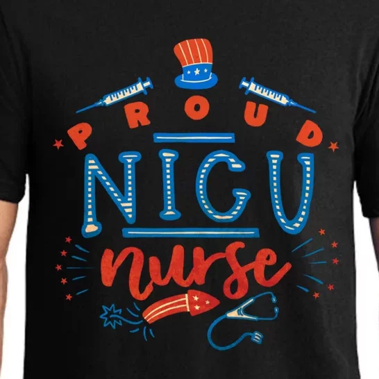 Proud Nicu Nurse 4 Th Of July Patriotic Day Holiday Gift Pajama Set