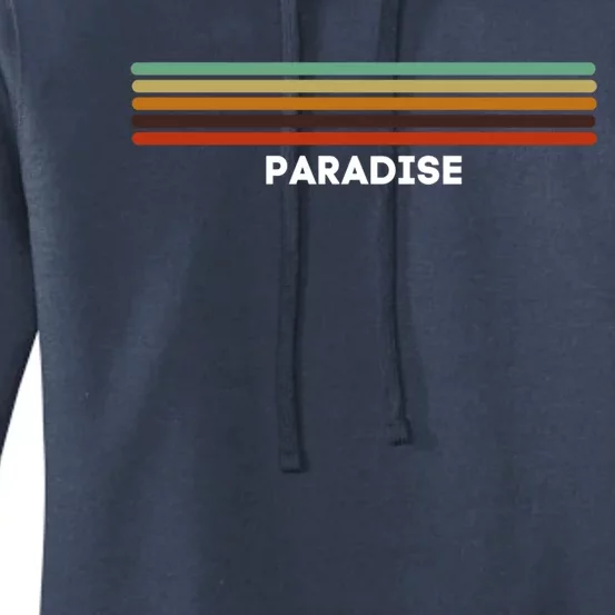 Paradise Nevada Nv Us Cities Of America Retro Gift Women's Pullover Hoodie