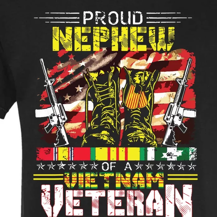 Proud Nephew Of A Vietnam Veteran Vietnam War Vet Garment-Dyed Heavyweight T-Shirt