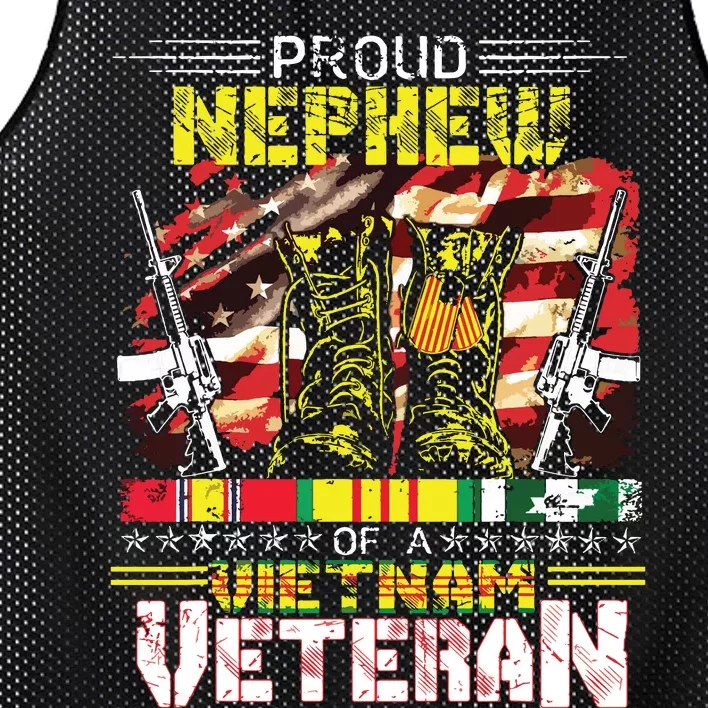 Proud Nephew Of A Vietnam Veteran Vietnam War Vet Mesh Reversible Basketball Jersey Tank