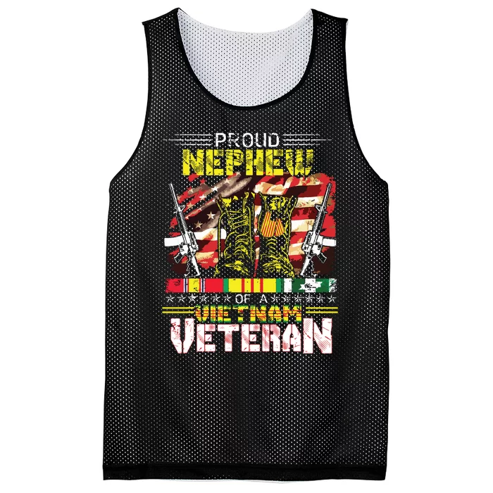 Proud Nephew Of A Vietnam Veteran Vietnam War Vet Mesh Reversible Basketball Jersey Tank