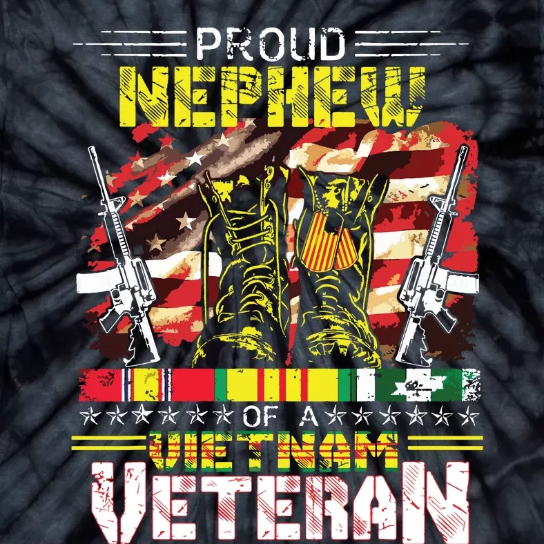 Proud Nephew Of A Vietnam Veteran Vietnam War Vet Tie-Dye T-Shirt