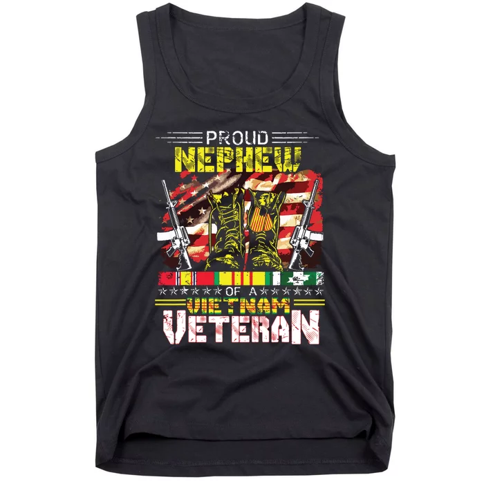 Proud Nephew Of A Vietnam Veteran Vietnam War Vet Tank Top