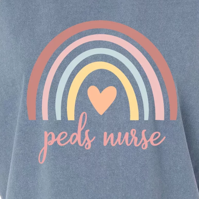 Pediatric Nurse Peds Rn Pediatric Nicu Boho Rainbow Nursing Gift Garment-Dyed Women's Muscle Tee