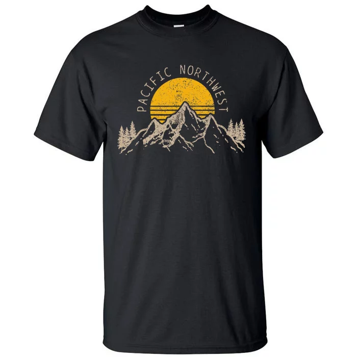 Pacific Northwest Pnw Oregon Washington Usa America Souvenir Tall T-Shirt