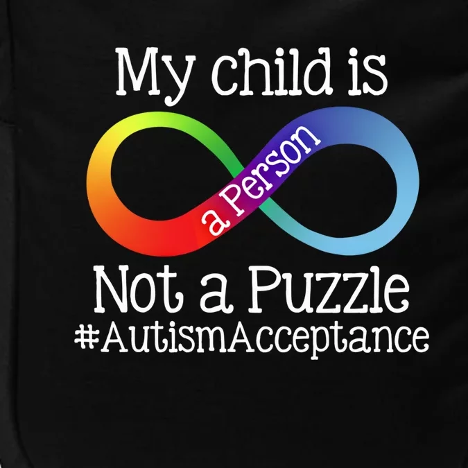 People Not Puzzles Autism Mom Mama Dad Son Gift Impact Tech Backpack