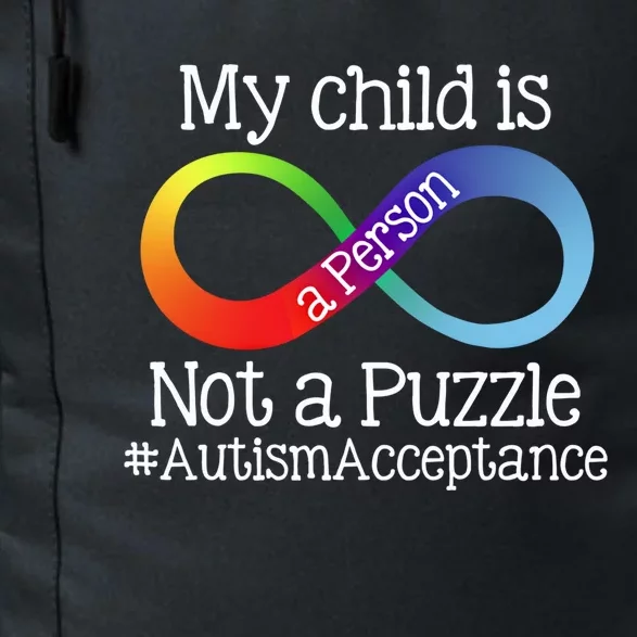 People Not Puzzles Autism Mom Mama Dad Son Gift Daily Commute Backpack