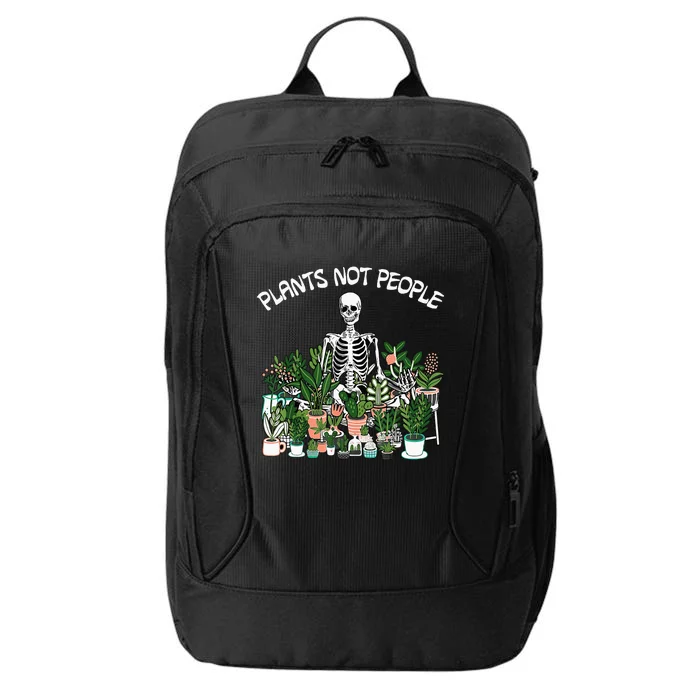 Plants Not People Skeleton Funny Gardening City Backpack