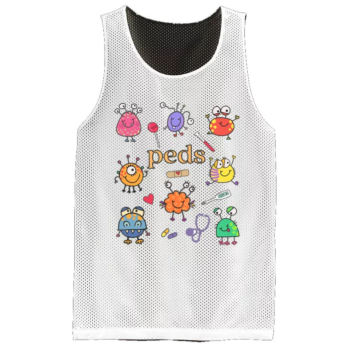 Pediatric Nurse Peds Nurse Peds Crew Rn Pediatric Emergency Mesh Reversible Basketball Jersey Tank