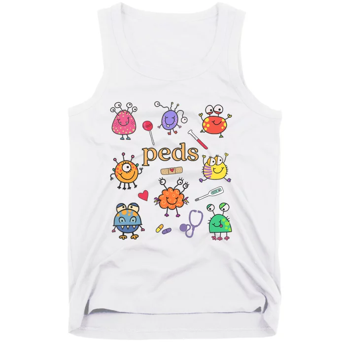 Pediatric Nurse Peds Nurse Peds Crew Rn Pediatric Emergency Tank Top