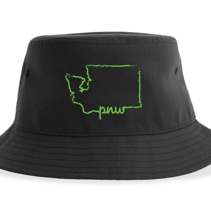 Pacific Northwest Pnw State Of Washington Sounders Pride Sustainable Bucket Hat